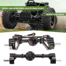 2Pcs Front and Rear Portal Axle with Metal Drive Shaft for WPL C14 C24 C24-1 C34 C44 B14 B24 1/16 RC Car Upgrade Parts
