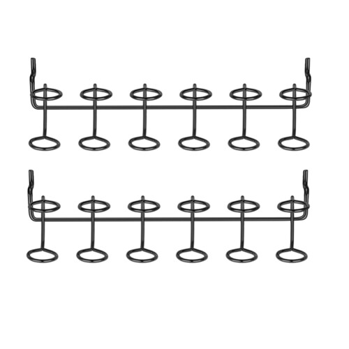 2 Pcs Screwdriver Holder Pegboard Multi-Tool Holder Accessory Pegboard Accessories Multi-Ring Tool Holder for Pegboard 1