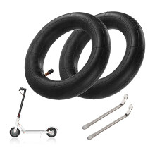 2 Piezas para M365 8 1/2 CáMara de Aire, NeumáTicos para Patinete EléCtrico Rueda de 8,5 Pulgadas con 2 Cambiadores de NeumáTicos, VáLvula