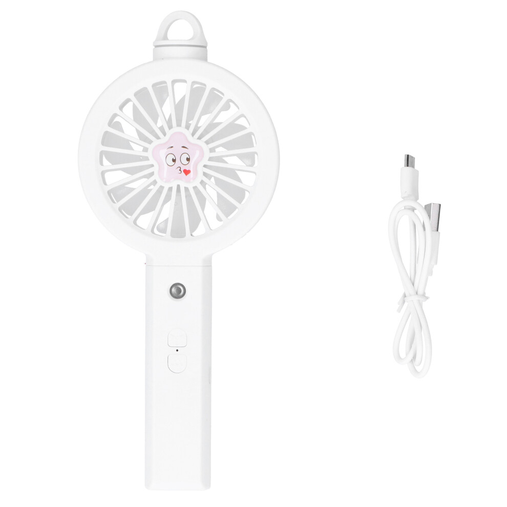 Quiet Operation Personal Fan, USB Rechargeable Handheld Fan with 3 Speeds, Compact Size Lightweight Design for Outdoor Indoor Use, Portable Handheld