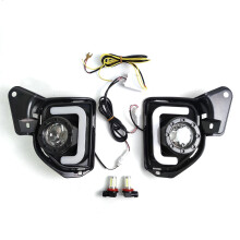 2Pcs LED 12V ABS Car Fog Lamp DRL Daytime Running Light for  Hiace 2014 2015 2016 2017 2018 with Turn Signal
