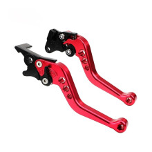 CNC Aluminum Motorcycle Brake Clutch Levers Foldable Adjustable Universal Fit for Modification Color 14
