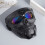 Skull Shape Motorcycle Goggles Mask, Black/Multicolored Lens, Adjustable Strap 1