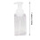2 Pack Foaming Soap Dispenser 15Oz Refillable Foam Liquid Hand Soap Empty Plastic Pump Bottle Container - Clear 450Ml 7