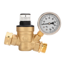 Water Pressure Regulator For Rv Camper With Lead Free Brass And Easy Monitoring Design, Adjustable Water Pressure Regulator With Double Layer Inlet