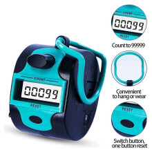 Counter Electronic Clicker Manual Digital Stitch Counter Finger Ring Mechanical Handheld Counter for Row People