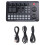 F998 Placa de Som Microfone Som Interface de ÁUdio Mixer Placa de Som Mixing Console Amplificador para Phone PC 1