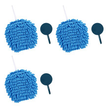3 stuks Chenilles Handdoek Afvegen Reinigingsballen-Blauw