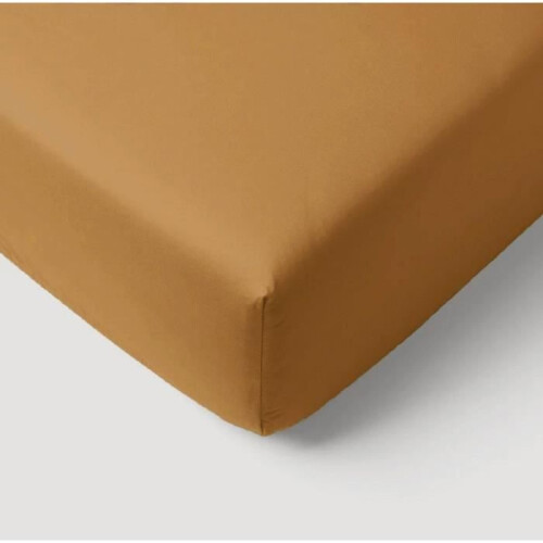 Matratzenbezug - P'TIT DODO - 60 x 120 cm - Jersey - Karamell