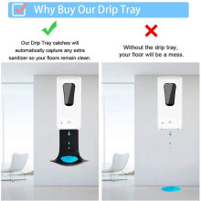 Tropf Schale für Automatischen Seifen Spender, ein der Wand Montiert Halterung und Spender, Verhindert Tropfen und SprüHen