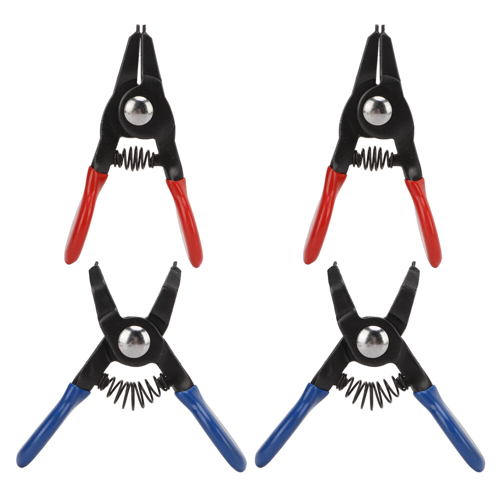 Retaining Ring Remover 4 In 1 Snap Ring Pliers Set Automotive And Engine Repair High-Carbon Steel Interchangeable Jaw Head Heat-Treated Clamp Head 9437117449421