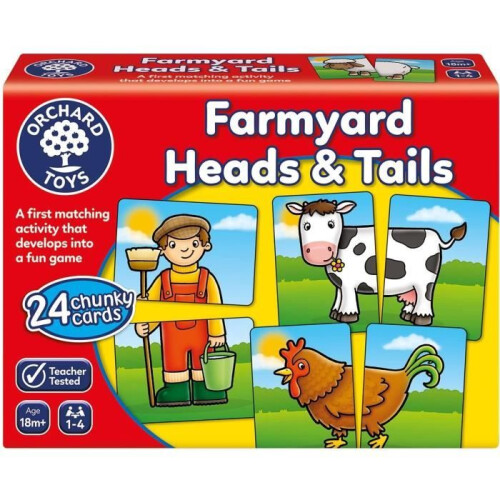 Orchard Toys Heads and Tails Farmyard Toy - Board Game