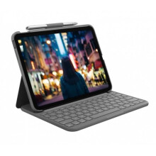 Tastaturhülle - LOGITECH - Slim Folio - iPad (10. Generation) - Kabellos - Graphit