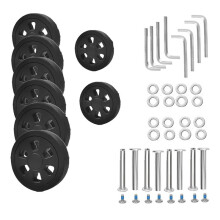 8pc Luggage Wheels Replacement,Dia 2.16in/55mm Thick 0.47in/12mm Resistant Rubber Mute Caster Replacement for Luggage A
