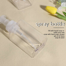 2 Pack Foaming Soap Dispenser 15Oz Refillable Foam Liquid Hand Soap Empty Plastic Pump Bottle Container - Clear 450Ml