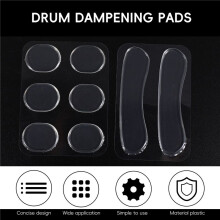 28Pcs Drum Dampeners Gel Pads Silicone Drum Silencers 3 Colors Drum Dampening Pads Drum Mute Pads for Drums Tone Control