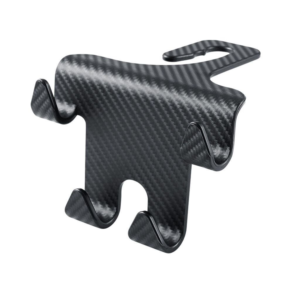 Organize Back Seat Car Seat Headrest Hook Interior Accessories Storage Universal Fit Multifunctional Bag Hanger Smooth Edge Design Hang Groceries 9190834224374