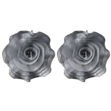 Gray Multi-Layered Three-Dimensional Gauze Flower Corsage Wedding Dress Applique Decoration DIY Decorative Flowers