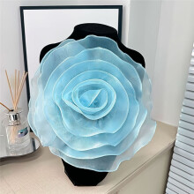White Multi-Layered Three-Dimensional Gauze Flower Corsage Wedding Dress Applique Decoration DIY Decorative Flowers