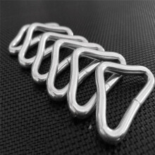 20 Sets Trampoline Spring Buckle Triangle Rings Buckle Trampoline Triangle Buckle V- Shaped Ring Trampoline Accessories