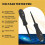 Voltage Tester with Screwdriver Electrical Tester Tool Non Contact Voltage Tester Pen with Range AC 70V-250V,Live/Zero 8