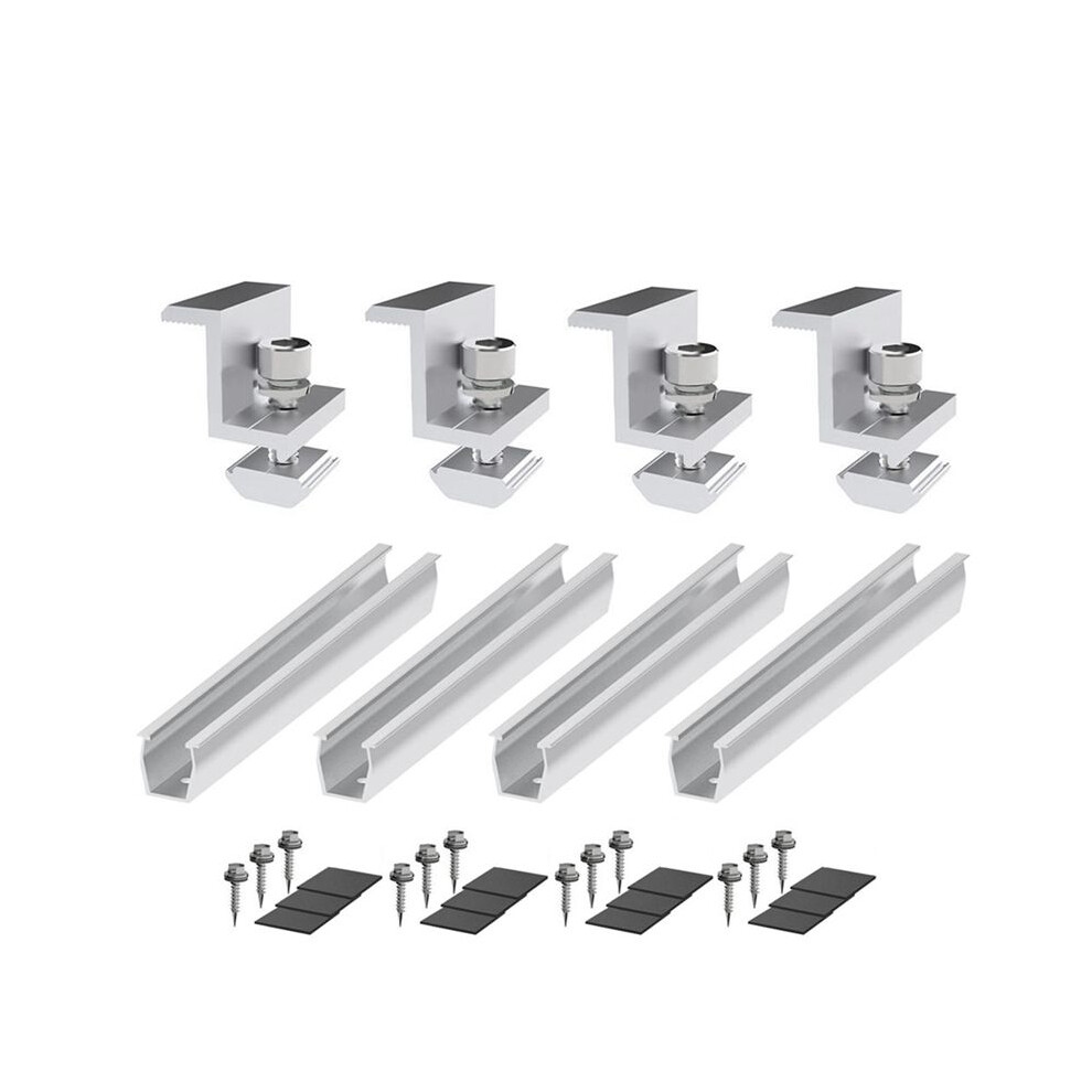 Solar Panel Mount Bracket Photovoltaic Panel Rail Solar Panel Mount Fastening Module With Mid For Trapezoidal Roof 35Mm 4712869920745