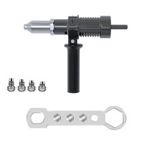 Elektrisk Nitmaskinadapter med 2,4/3,2/4,0/4,8 mm Diameter Nithuvudborr- och Handtagsnyckelnitverktyg.