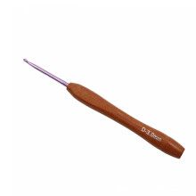 Holz-HäKelnadel-Set, 9-Teiliges Bambus-HäKelnadel-Set, Mehrfarbige Aluminium-HäKelnadel für HäKelgarn 2-6 Mm