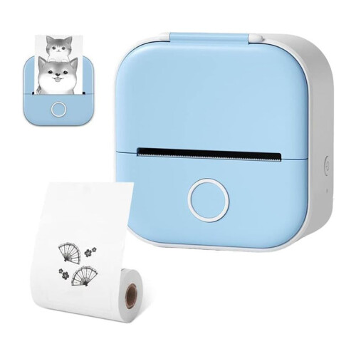 Print Pod Sticker Printer,  Pocket Printer, Inkless Sticker Printer Portable  Thermal Printer with Print Paper