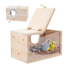 HäCkningslåDa för Parakiter Transparent FåGelhus för Burved AvelslåDa för Papegojaparakiter Cockatiel Lovebirds