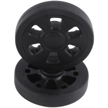 60x13mm Set of 2 Luggage Wheel Suitcase Replacement Wheels,Luggage Suitcase PU Swivel Caster Wheels Bearings Repair KitA