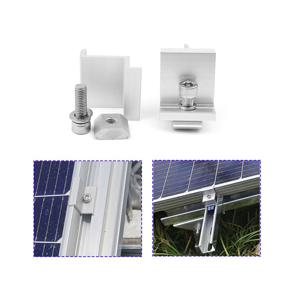 Solar Panel Mount Bracket Photovoltaic Panel Rail Solar Panel Mount Fastening Module With Mid For Trapezoidal Roof 35Mm 4712893065580