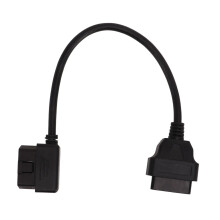 Cablu extensie Y cu 16 pini, tip mascul la 2 femele, unghi drept, pentru accesorii auto, cu conexiune stabilă și pierderi reduse