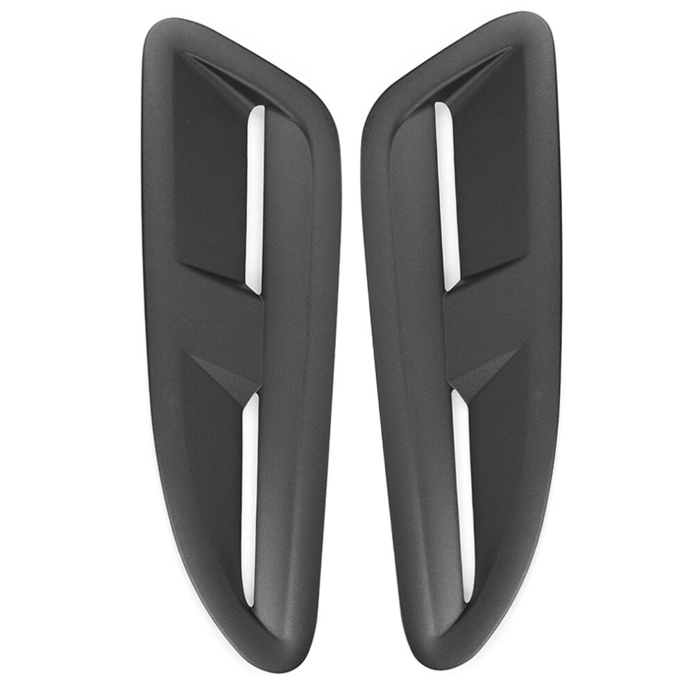 Quality Abs Plastic Hood Vents For Automotive Use, Matte Bonnet Air Vent Hood Cover Car Hood Vent Scoop Kit, Easy To Install Modification Black 9437117452513