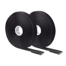 5Meters Adjustable Fastening Hook and Loop Straps with 25 Buckles Free Cut Length Cord Straps