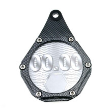 Aluminum Waterproof Motorcycle Tax Disc Holder with AntiTheft Lock for Bike Scooter Moped