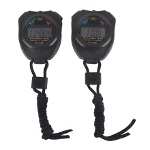 Digital Stopwatch Timer Multi Function Interval Timer With Large Display Time Calendar Alarm Stopwatch Waterproof Key Control Design Simple To Operate