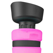 Rosenrot 520 ml Reise-Hundewasserflasche - BPA-frei