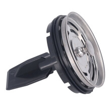 Filtre d'évier pour évier de cuisine, filtre en acier inoxydable avec fonction de drainage puissante, extension de broche réglable pour un