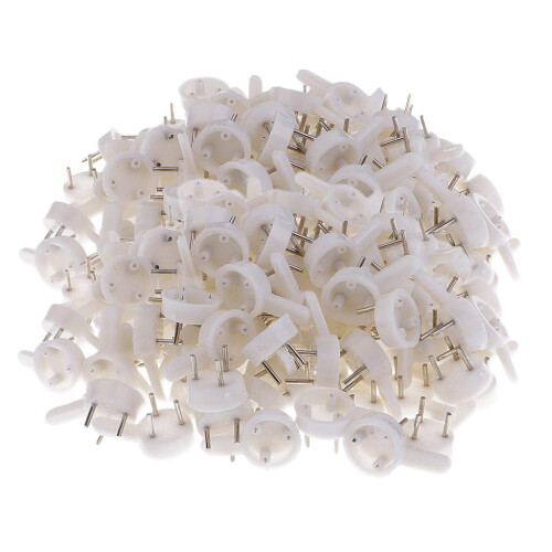 200pcs Plastic Hard Wall Hooks for Photo Picture Frame Hanging Accesso