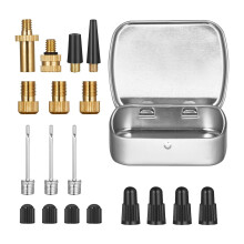 Bike Presta Valve Schrader Adaptor Kit, Pump Needles, Brass Bike Tire Pump Adaptor