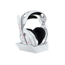 Wireless Gaming Headset - Logitech G - Astro A50 Lightspeed Pro-G Graphene - Xbox, PS5, Switch, PC/Mac - White