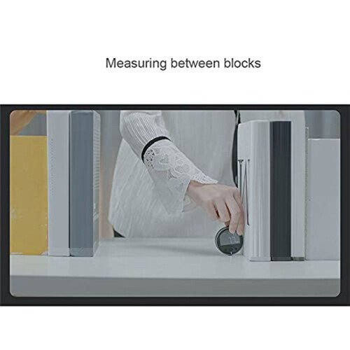 324Ft Electronic Digital Tape Measure with LCD Display Digital Ruler Rechargeable Long Distance Rolling for Flat Arcs 2