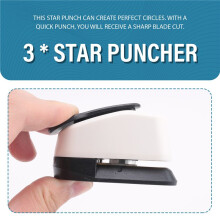 3Pcs Star Hole Punch, Star Punch, Star Paper Punch, Star Hole Puncher, Star Puncher for Crafts, Paper Punch for Crafting
