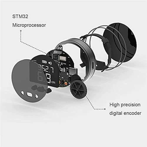 324Ft Electronic Digital Tape Measure with LCD Display Digital Ruler Rechargeable Long Distance Rolling for Flat Arcs 1