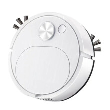 Aspirateurs Automatiques Machine de Nettoyage Ă Chargement USB Aspirateurs Robots de Balayage et de Nettoyage Intelligents, Blanc
