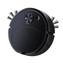 Aspiradores de Pó AutomáTicos com Carregamento USB MáQuina de Limpeza Aspiradores de Pó RobóTicos Inteligentes, Pretos