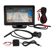 HD-Monitor-Rückfahrkamerasystem mit Nachtsicht-LCD-Display, Gitternetzlinien, automatischer Dimmfunktion, einfacher Installation, wasserdicht,