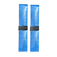 1 Par de Fita Adesiva para Raquete de Tênis, Absorvente de Suor e Antiderrapante para Alças - Azul