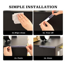 Rubber Chair Wall Protector From Chair Back,6 Pack Clear Furniture Bumpers Silicone Cabinet Door for Shower Doors,Drawer